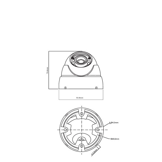 Dome Camera 1080P 2.8mm 15m IR-Grey (SPD20/28RG)